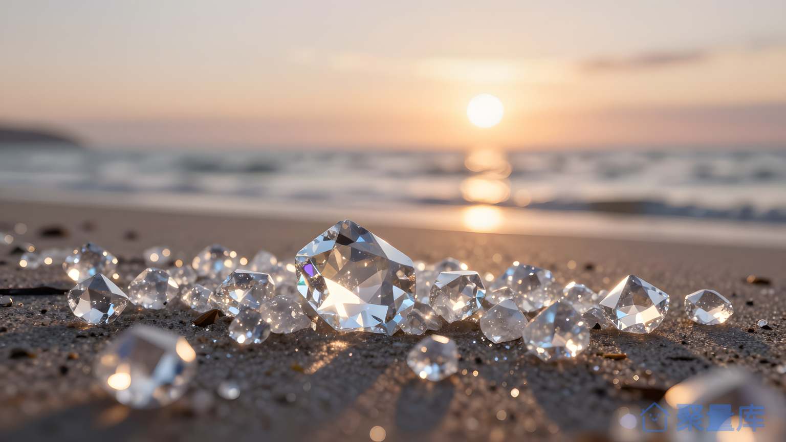 海滩上的水珠 海滩