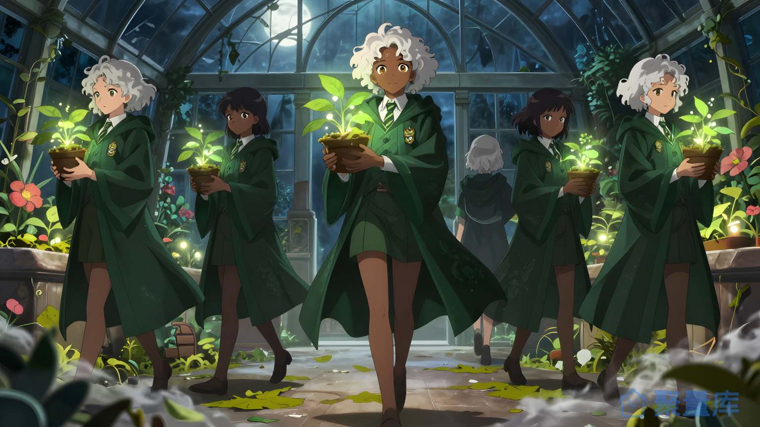 绿色的花园 女性