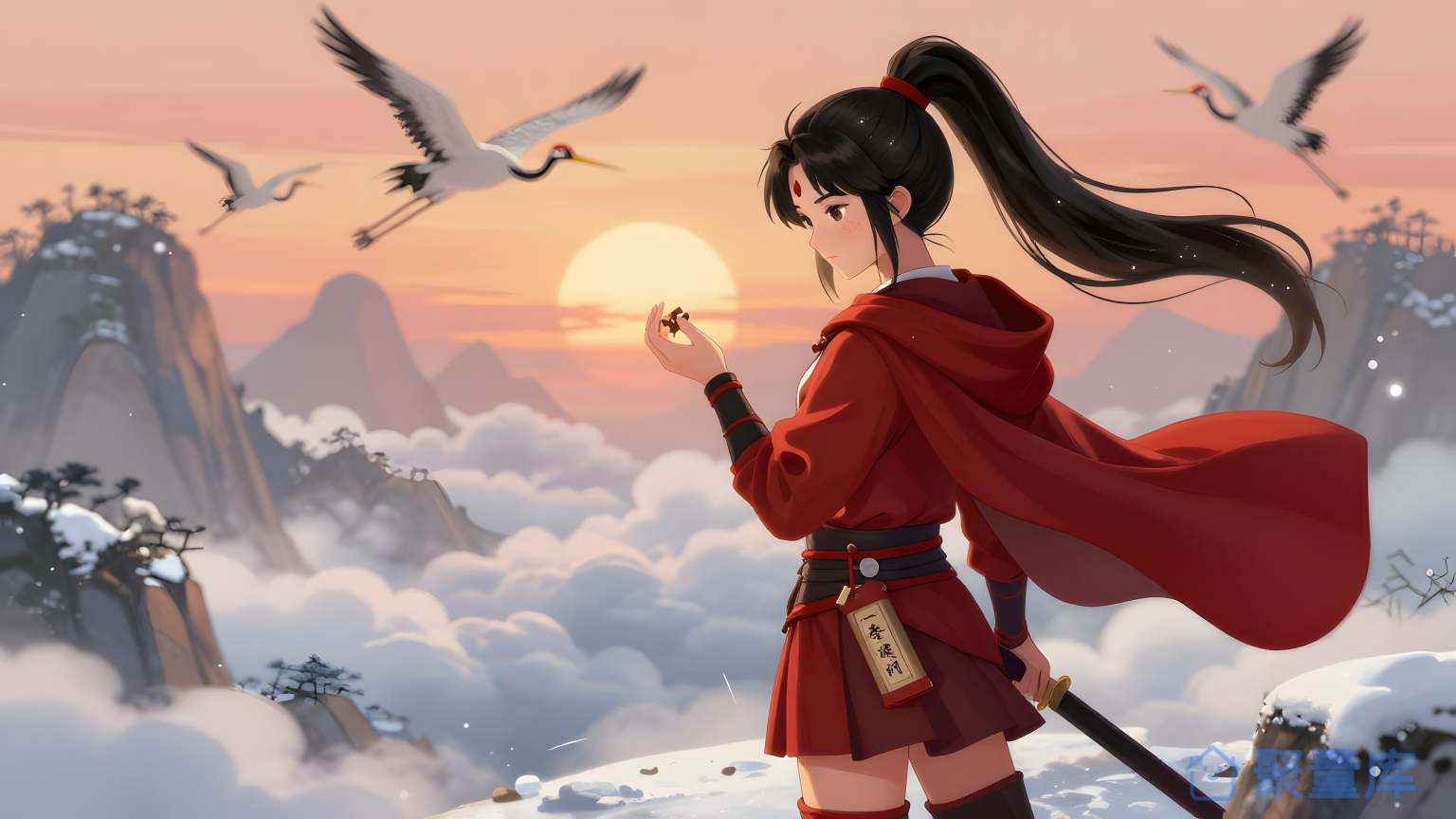女武士在山间 女武士 冒险者