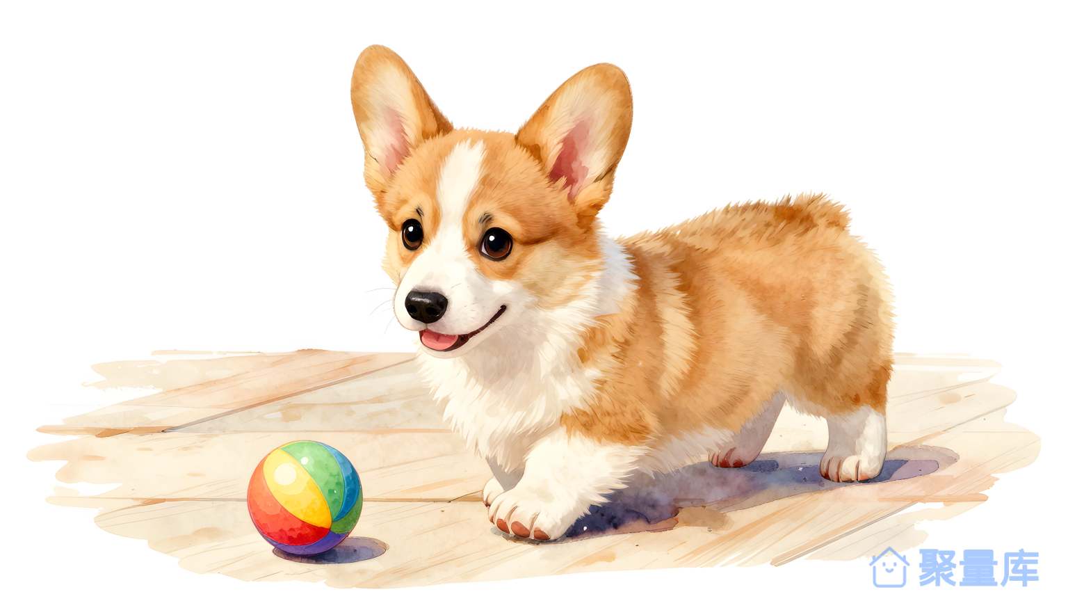 狐犬玩球 狐犬