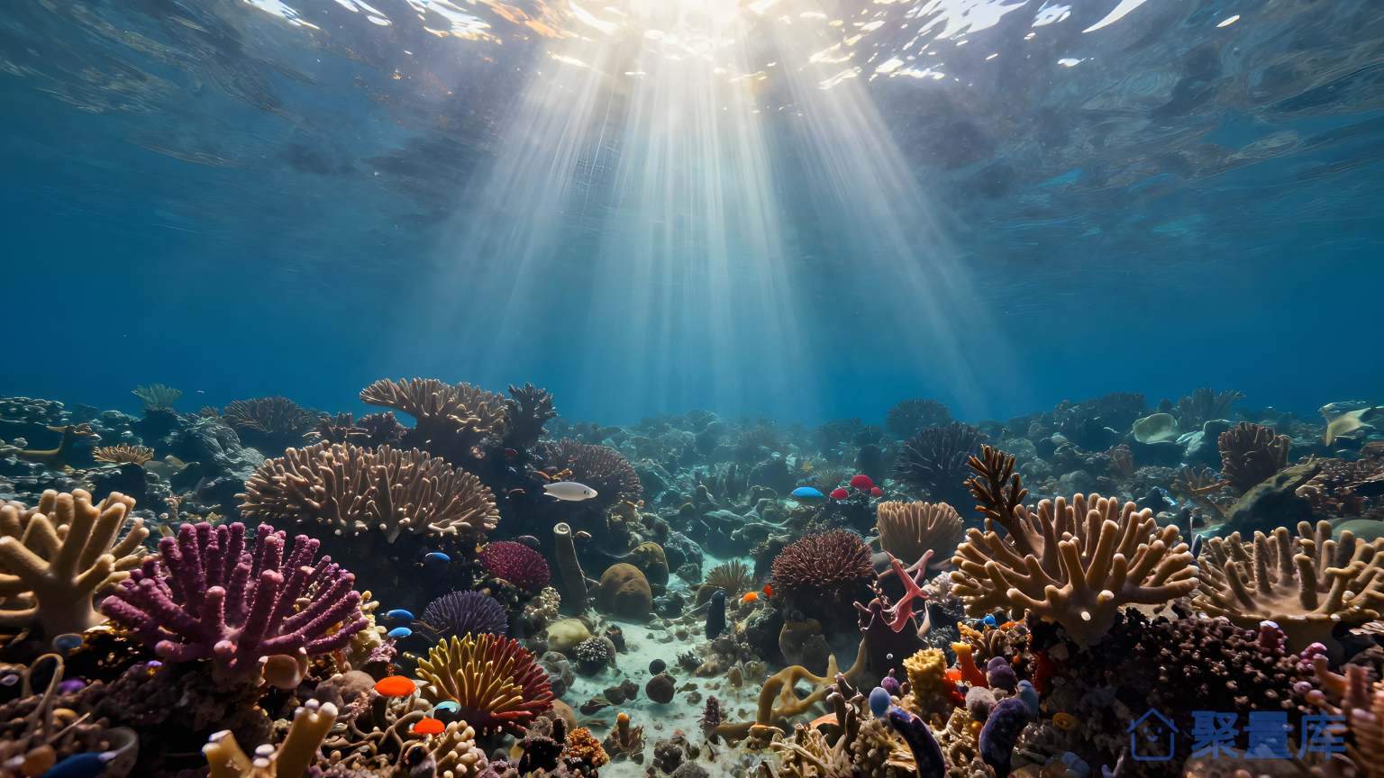 海洋之美 珊珠之海 冬季海洋