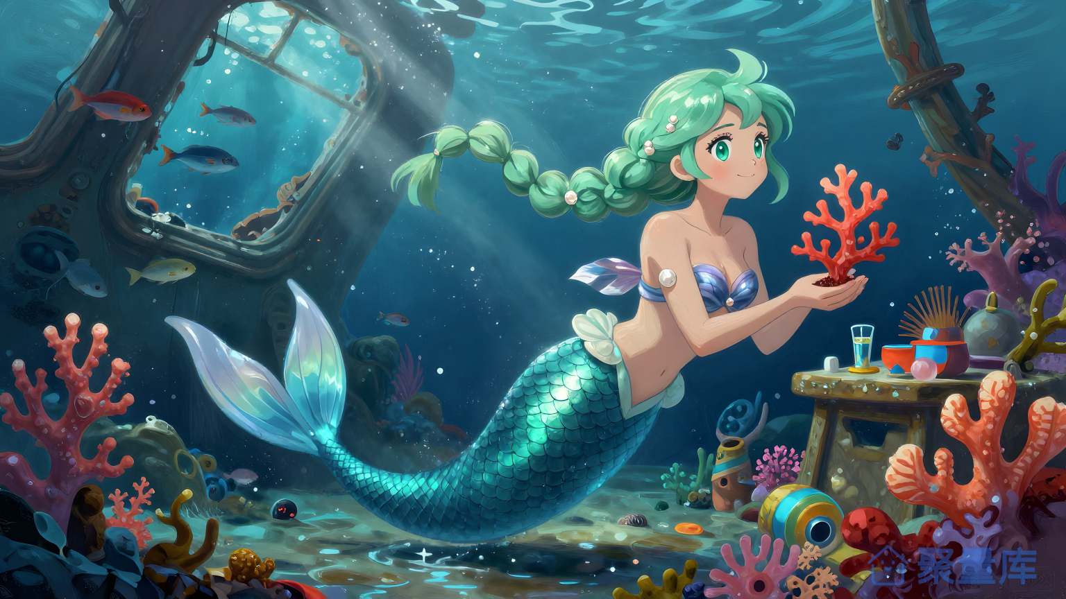 海洋美女 美女 海洋 纯色