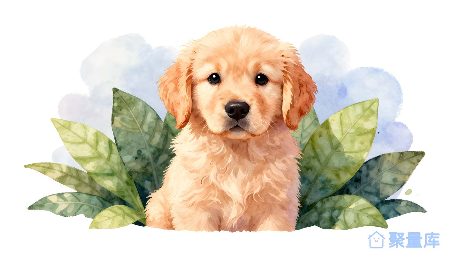 狗在草上
