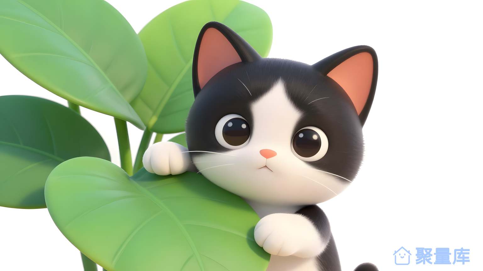 猫玩耍 猫 玩耍 树叶
