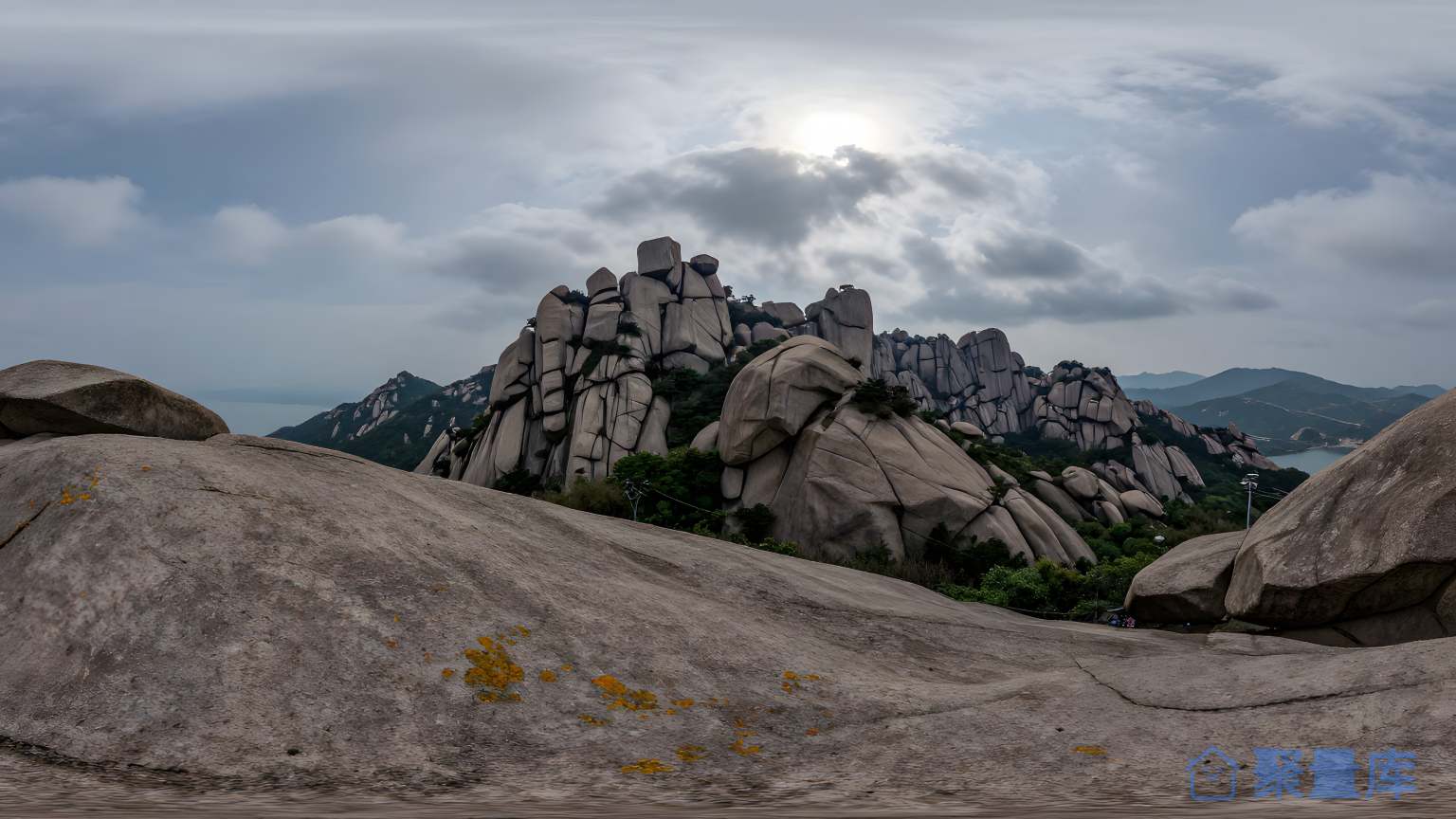 山间景观 天空