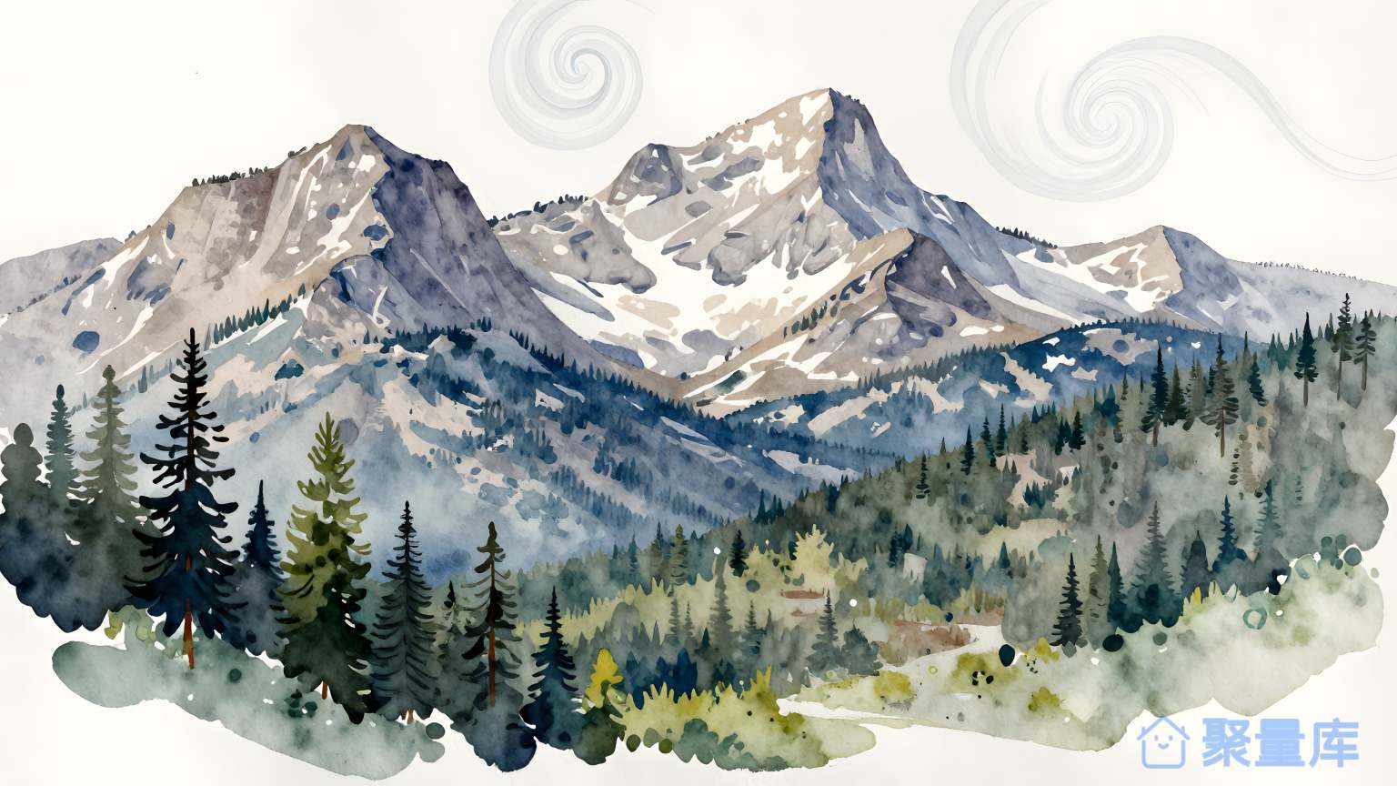 美丽山景 山脉 绿色