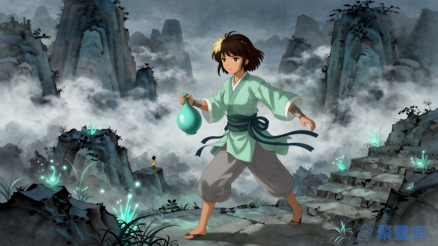女武士在山间 女武士 山间 动作