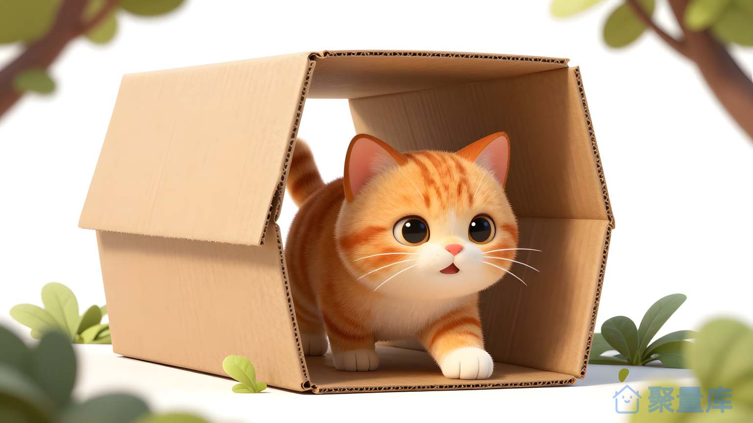 小猫在盒子里