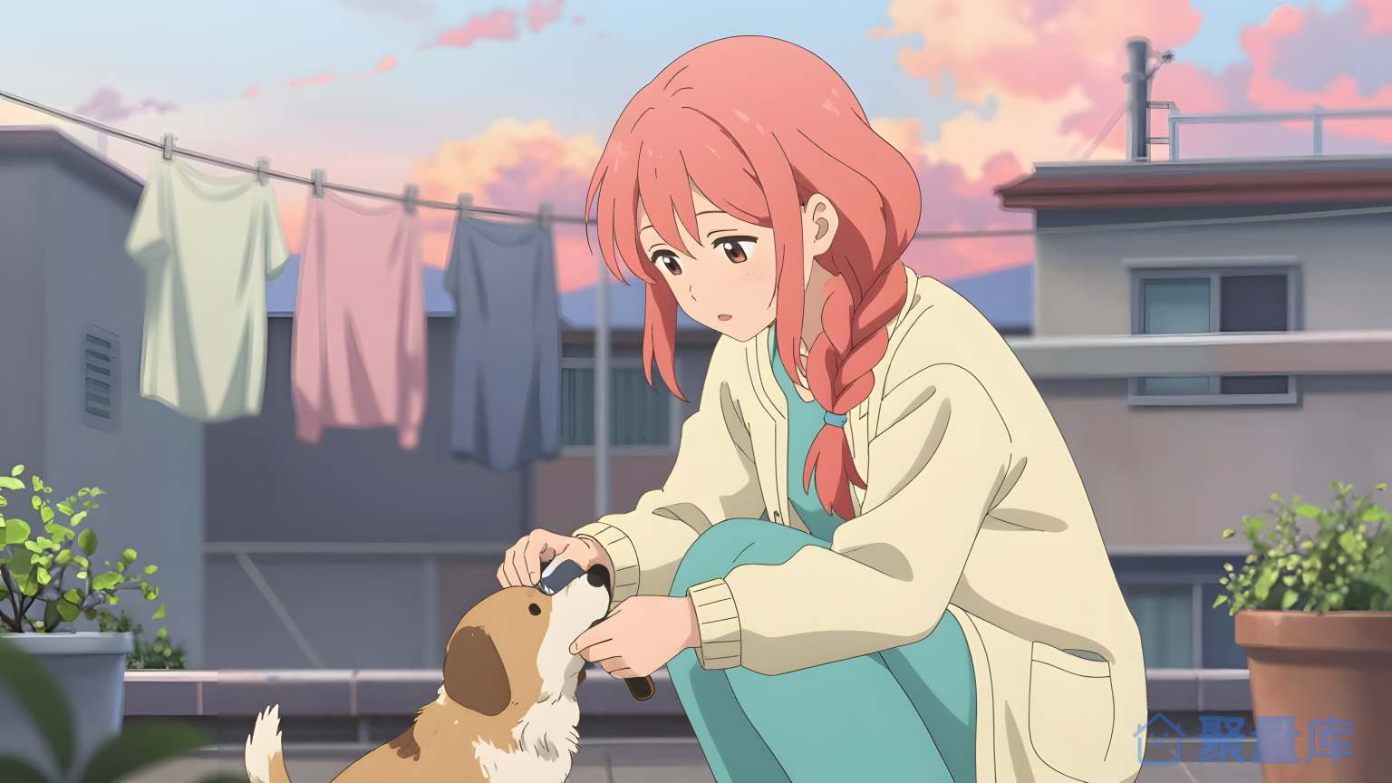 女孩和狗