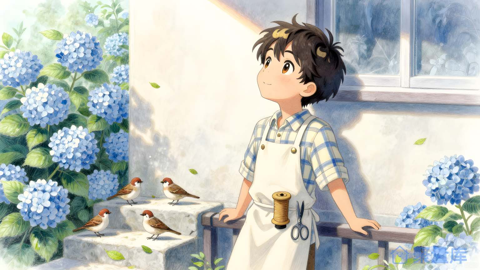 少年烹饪