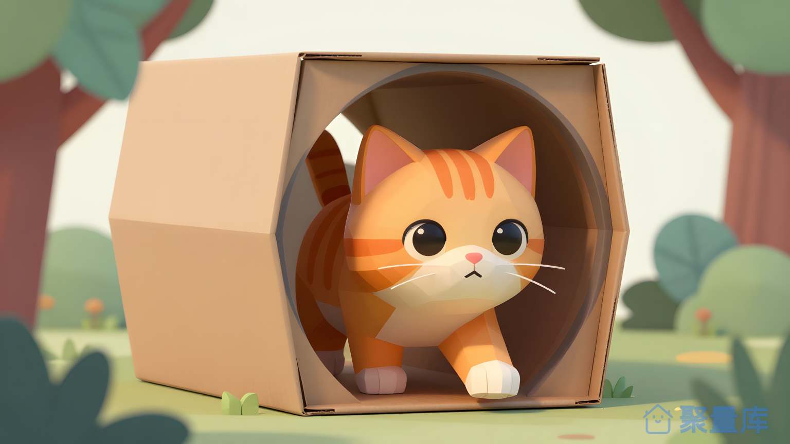猫在盒子里 猫 盒子 小喵