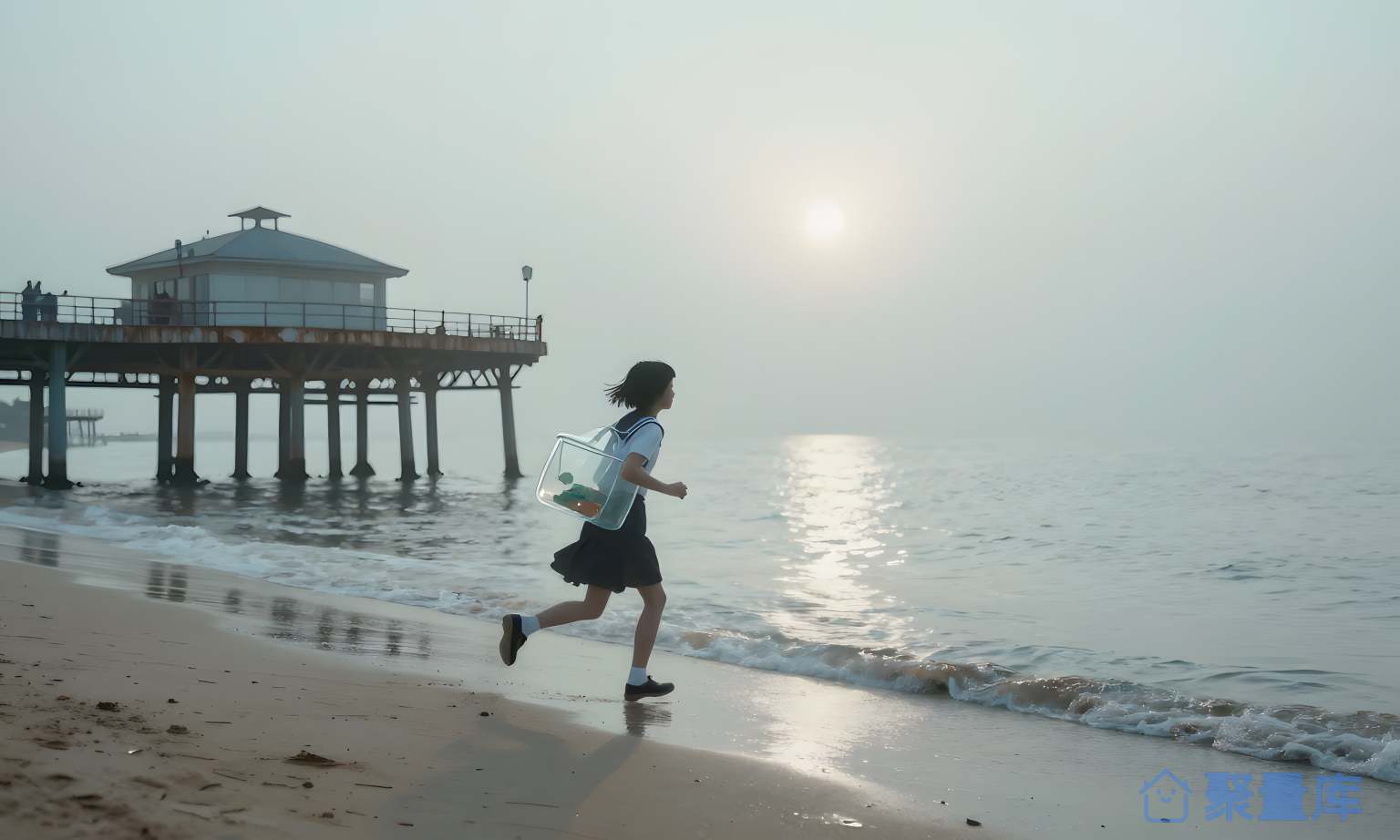 海边跑步