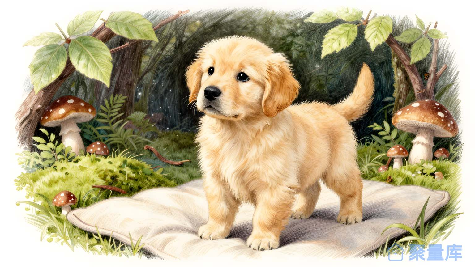 狗在森林