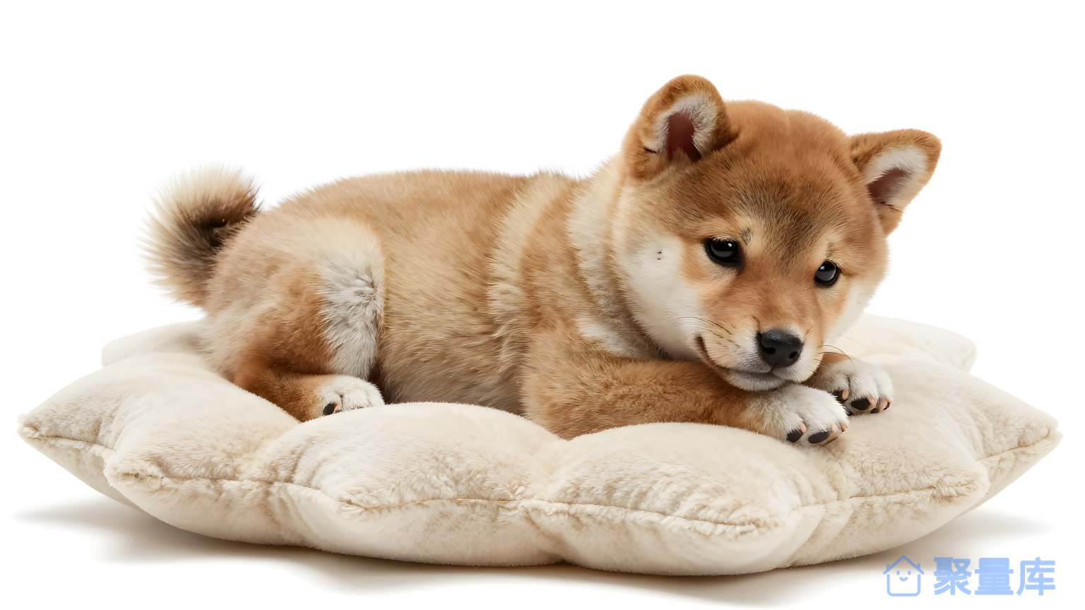 狐狗婴儿在床上