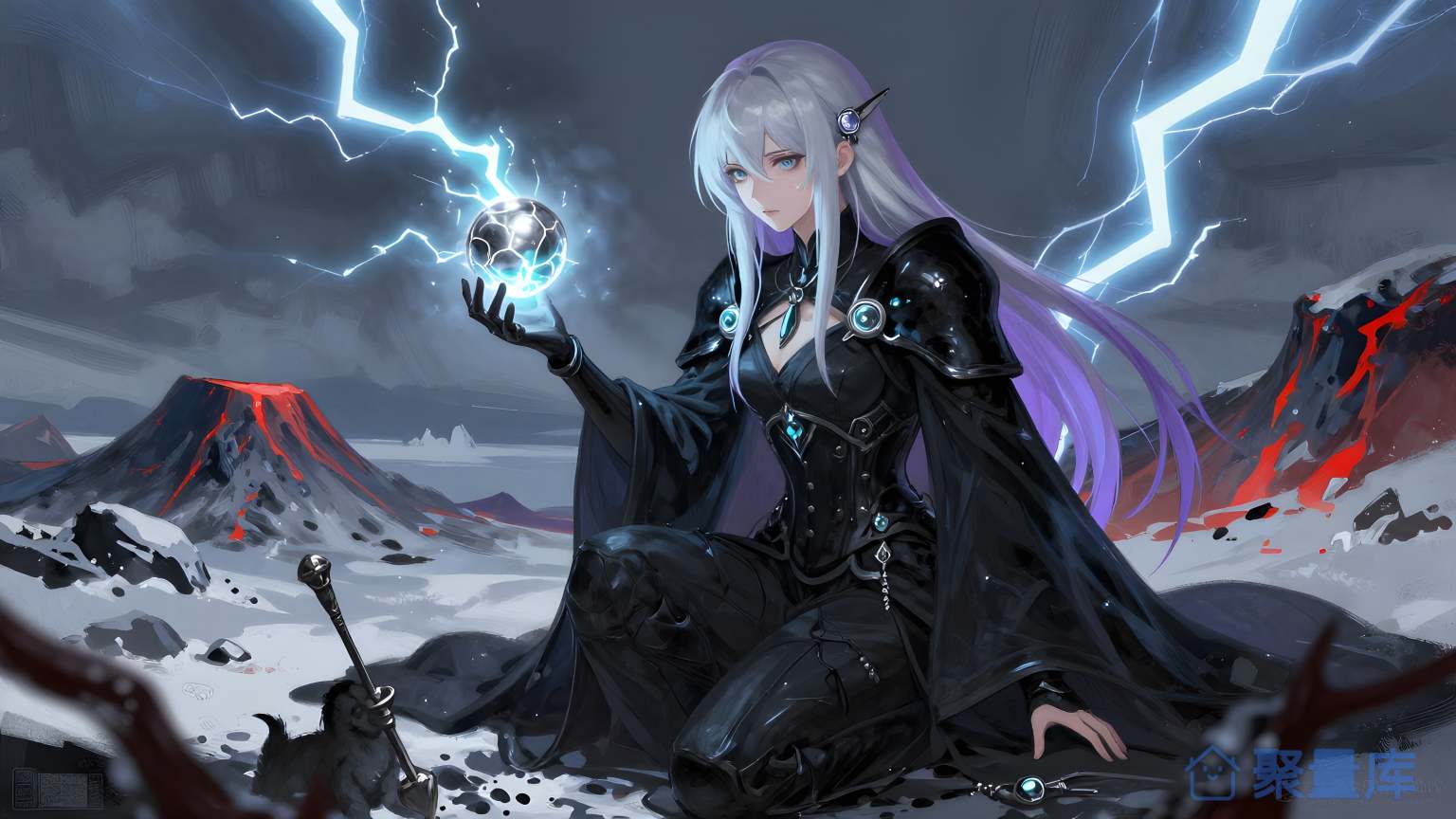 女妖手持魔法球