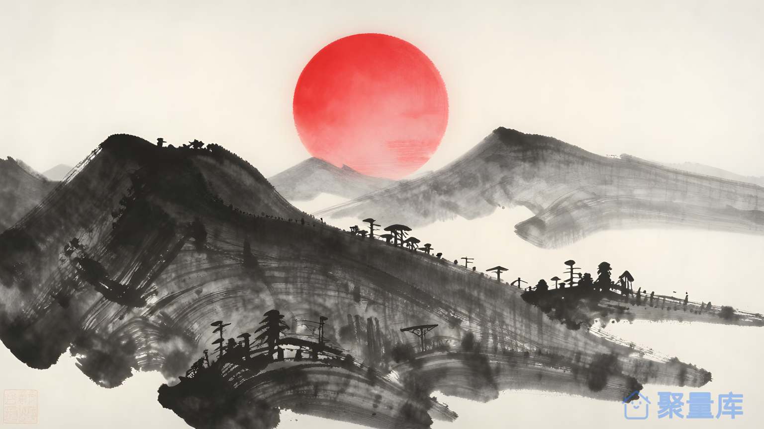 日出山水