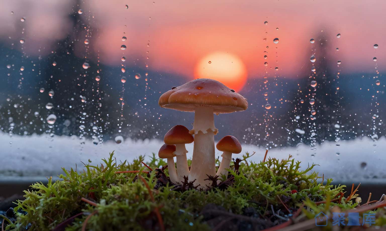 雨后的小蘑