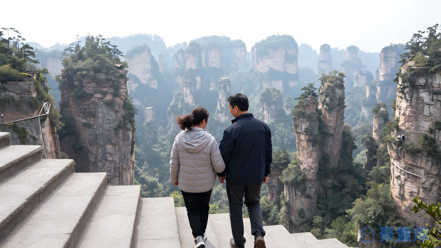 山谷景观 旅游 婚纱