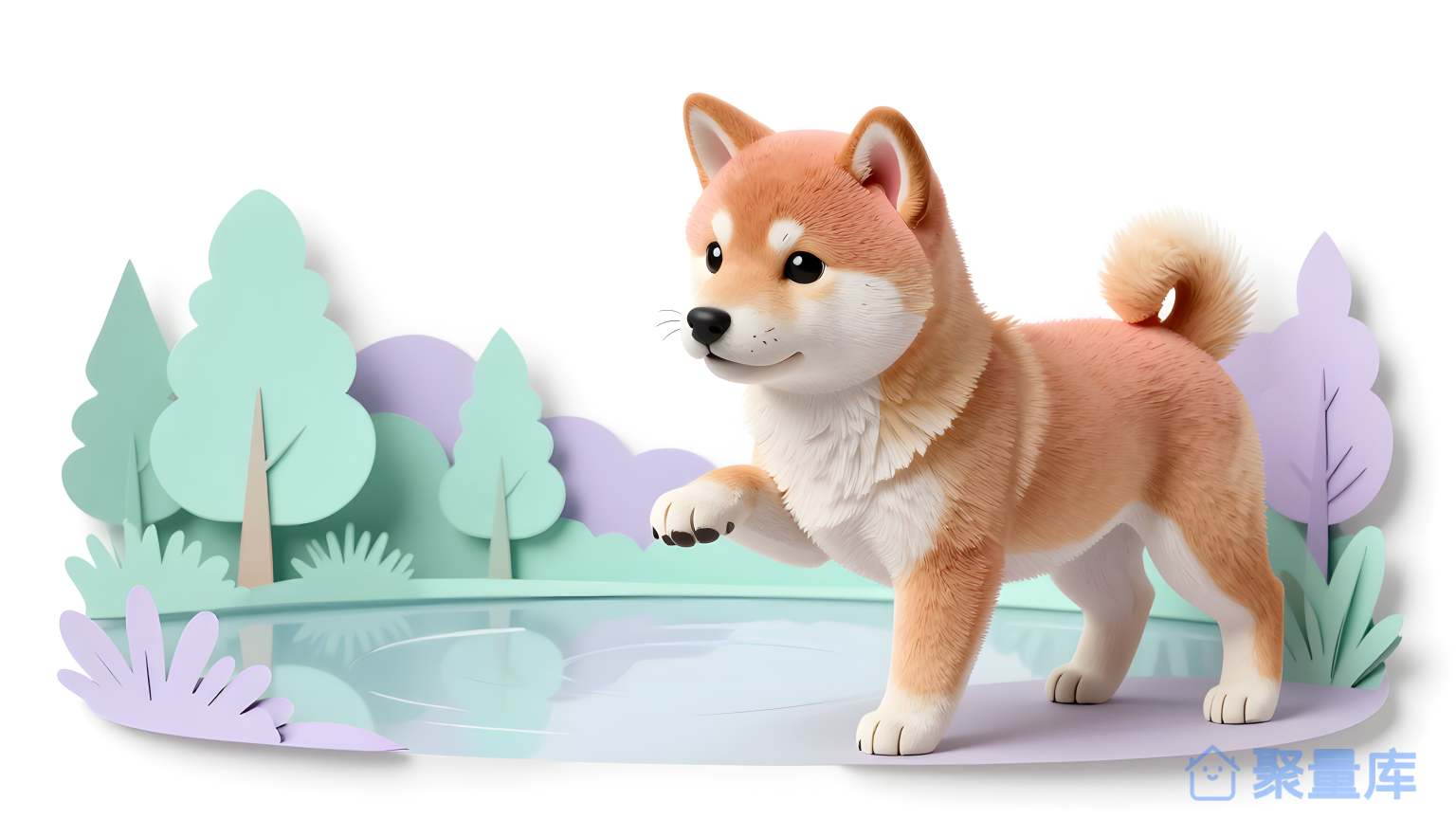 狐狗在森林里 狐狗