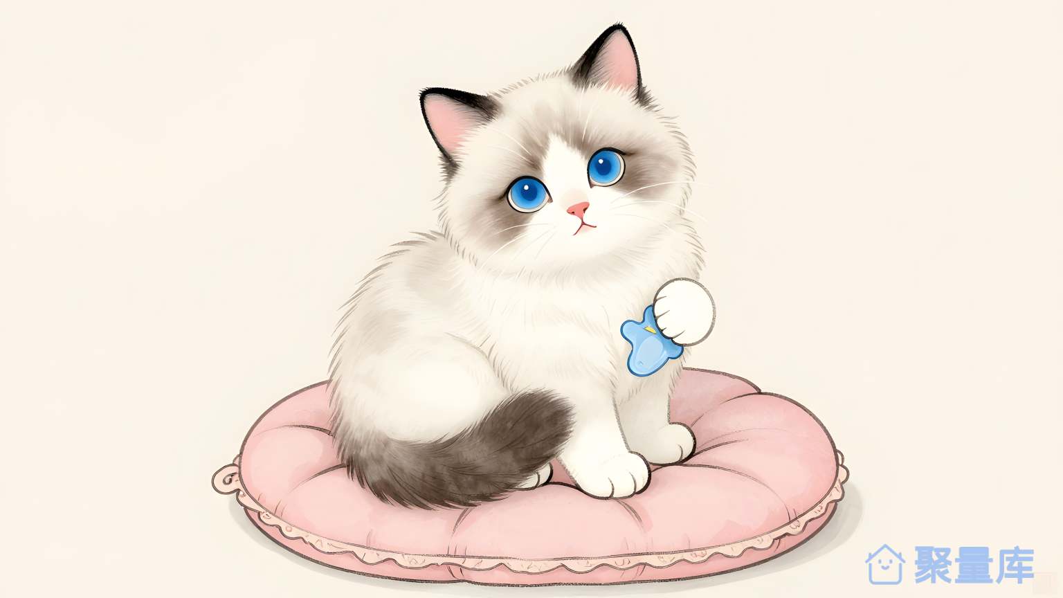 猫在床上 猫 床 家居 睡觉