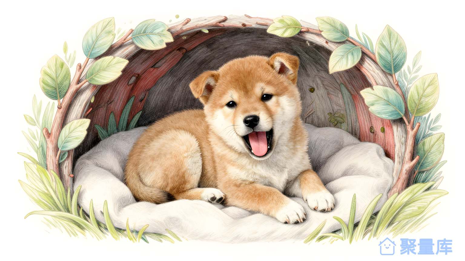狐犬在洞里