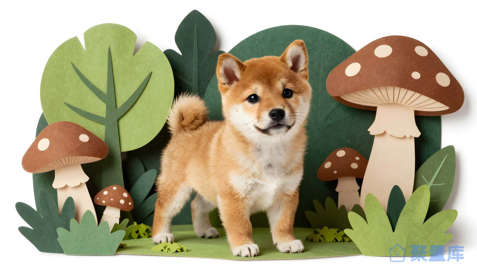 狗在森林中
