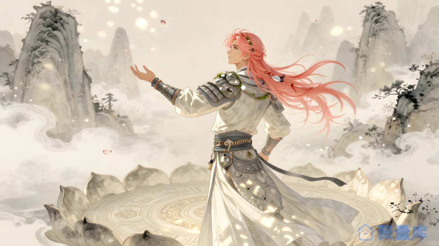 女性战士在奇特的世界