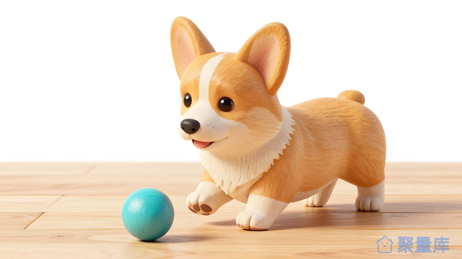 狐犬玩球 狐犬 玩球 动物