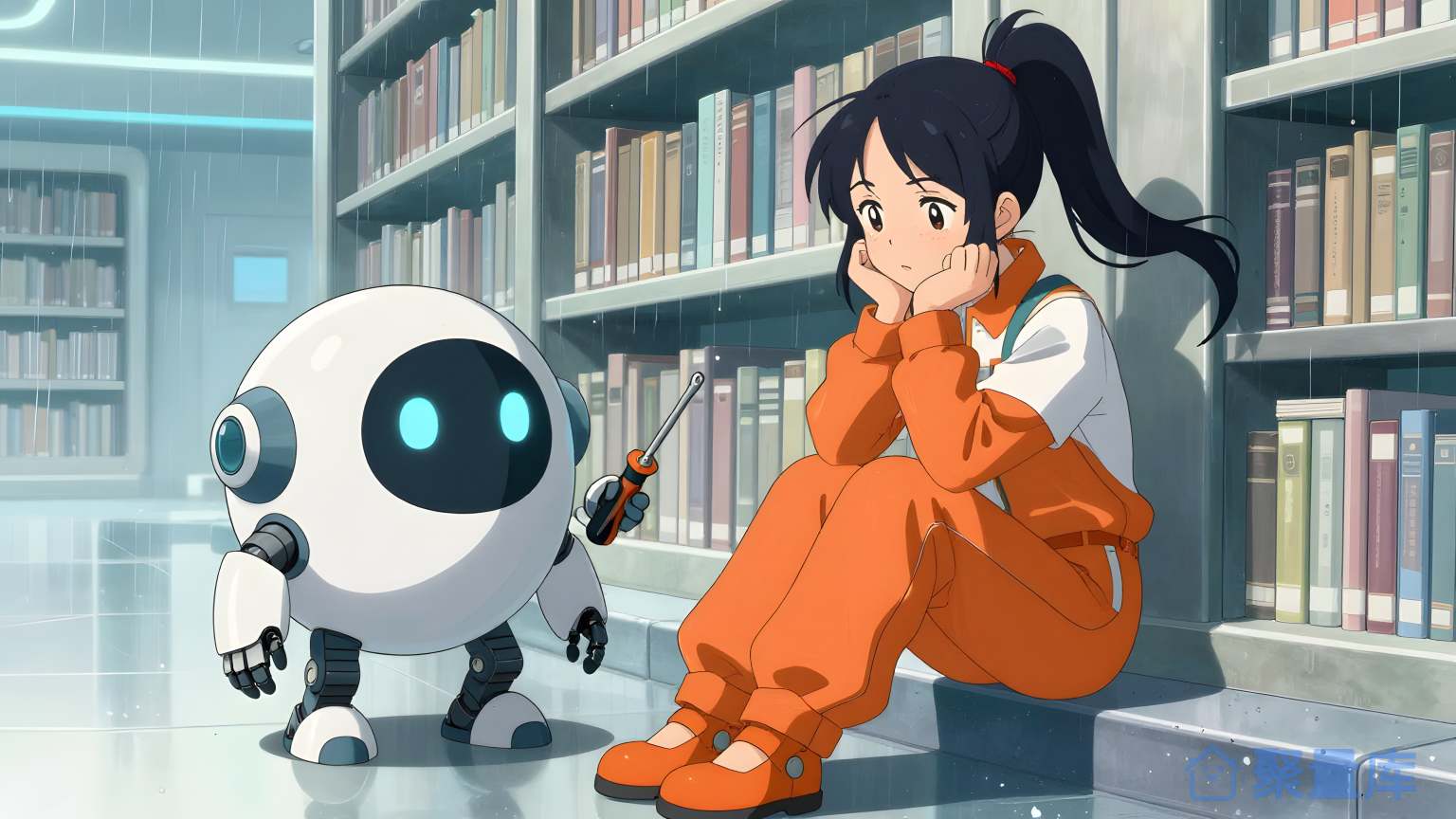 女孩和机器人 女孩