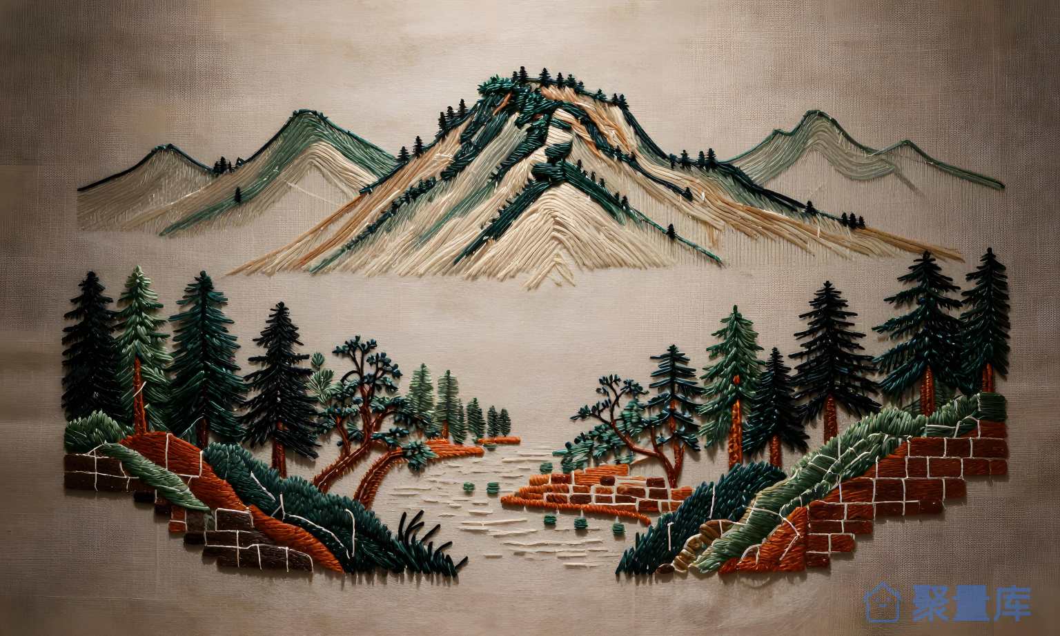 山水风格 风景