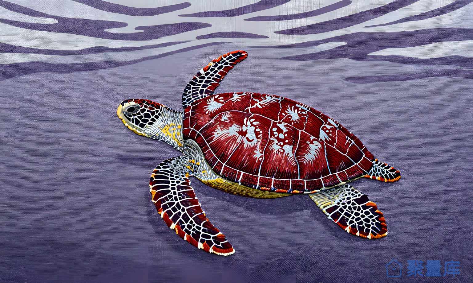 海龟在水中 海龟 水