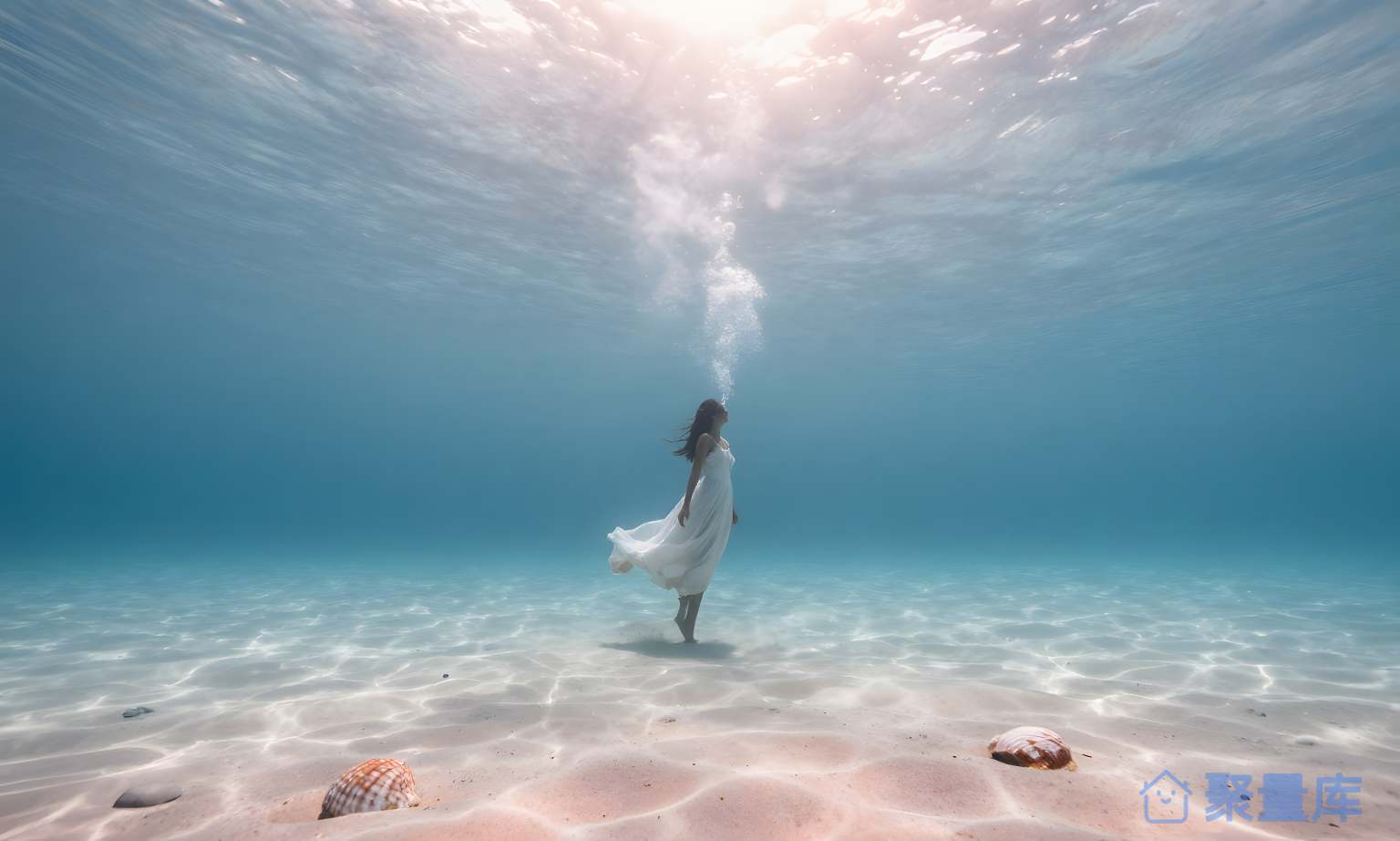 海底女子 海底 女子 水