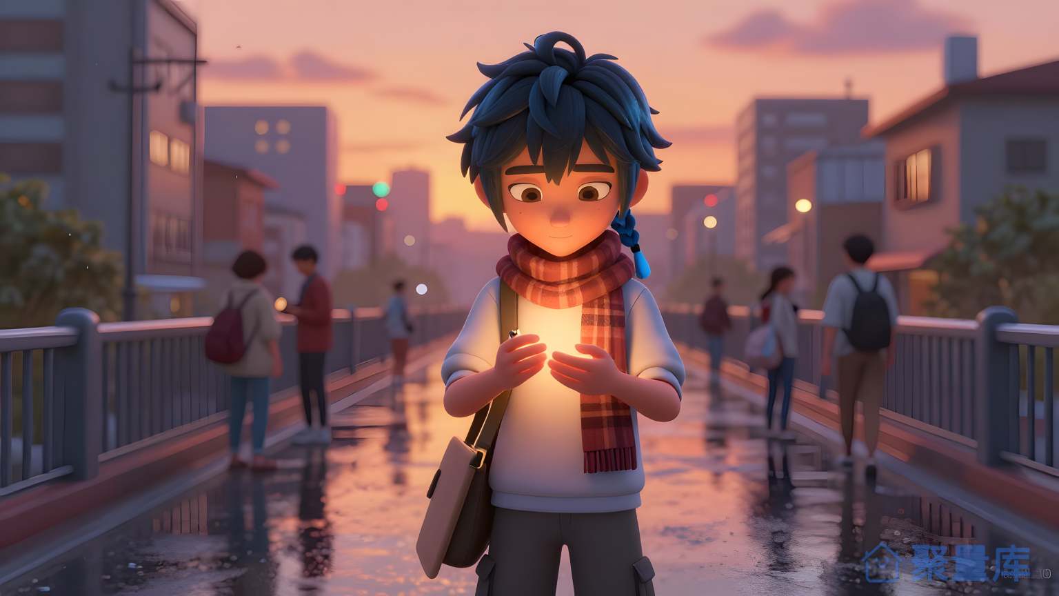 夜晚小学生