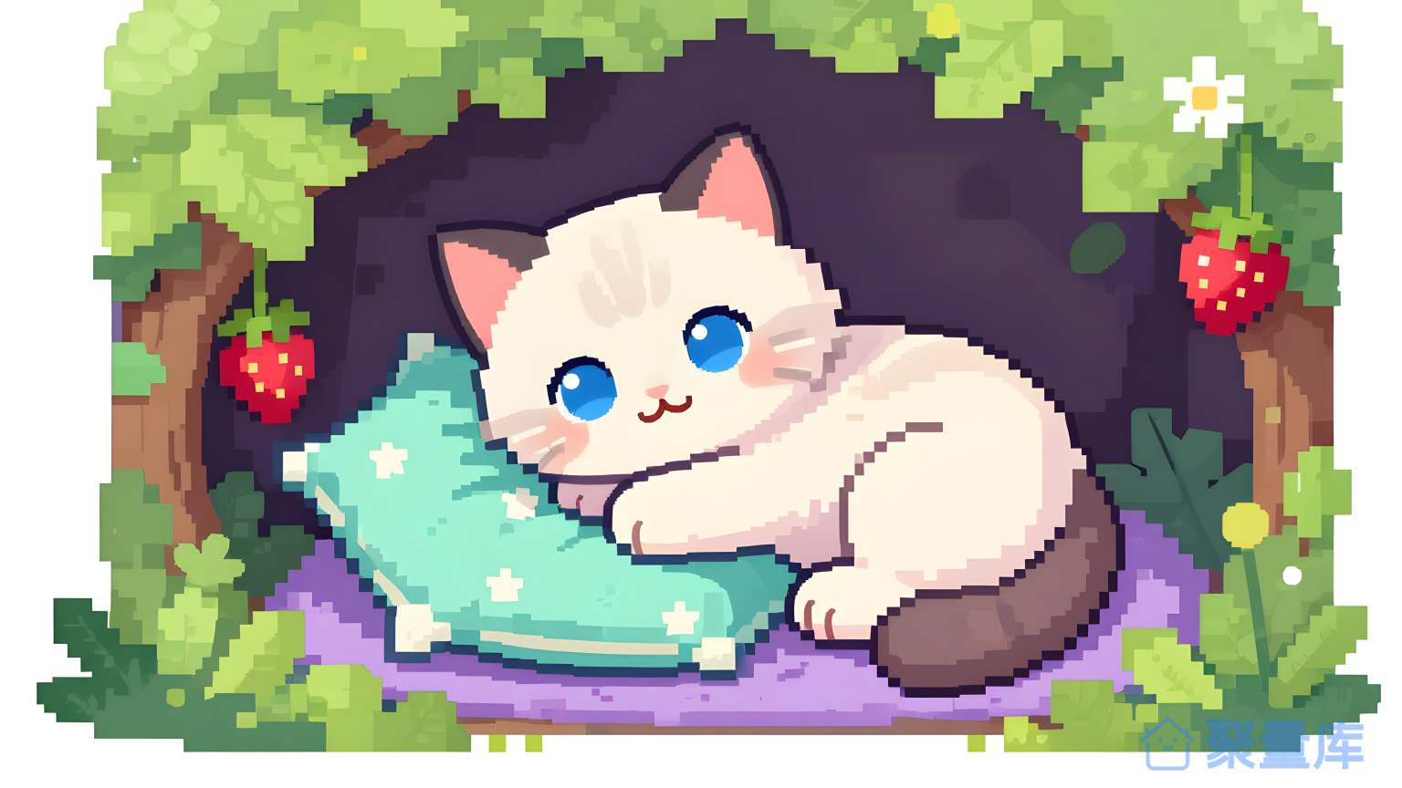 猫在树洞里睡觉