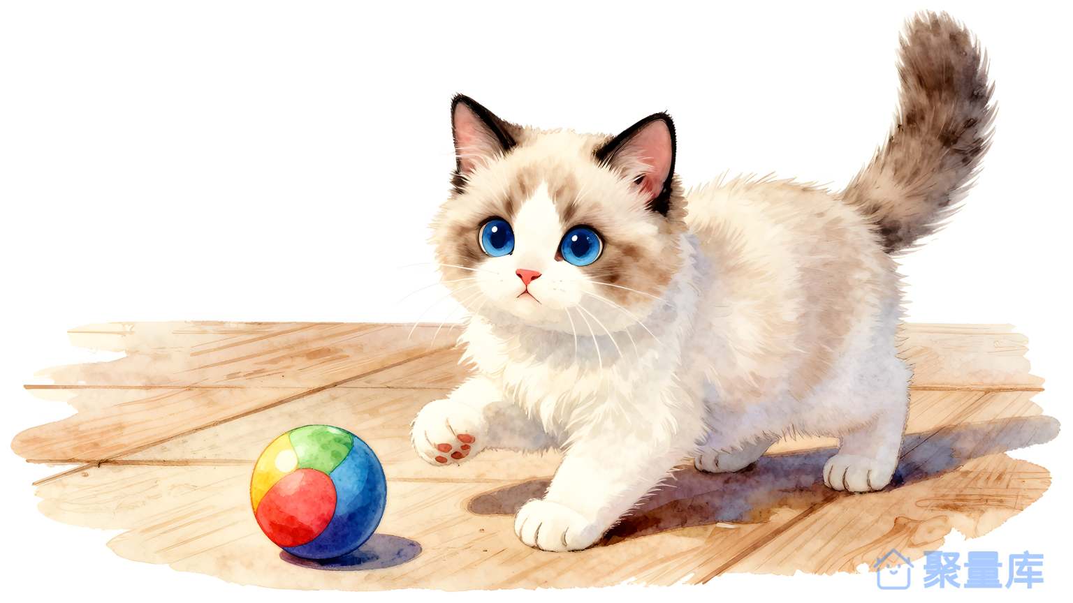猫玩球 猫 球 玩具 室内 动物 宠物