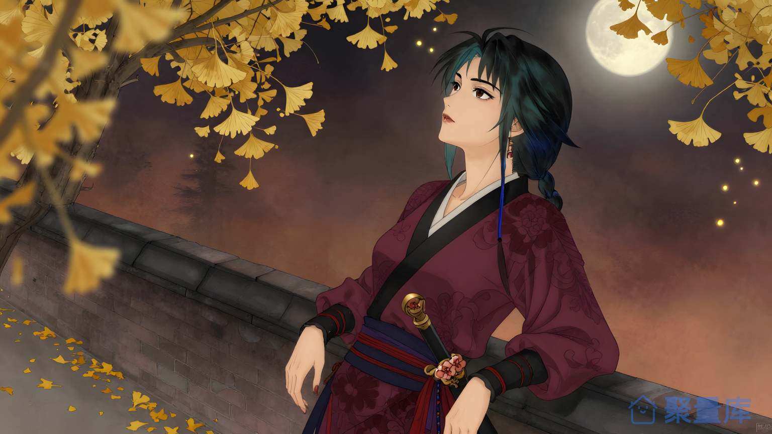 女子穿东方服装