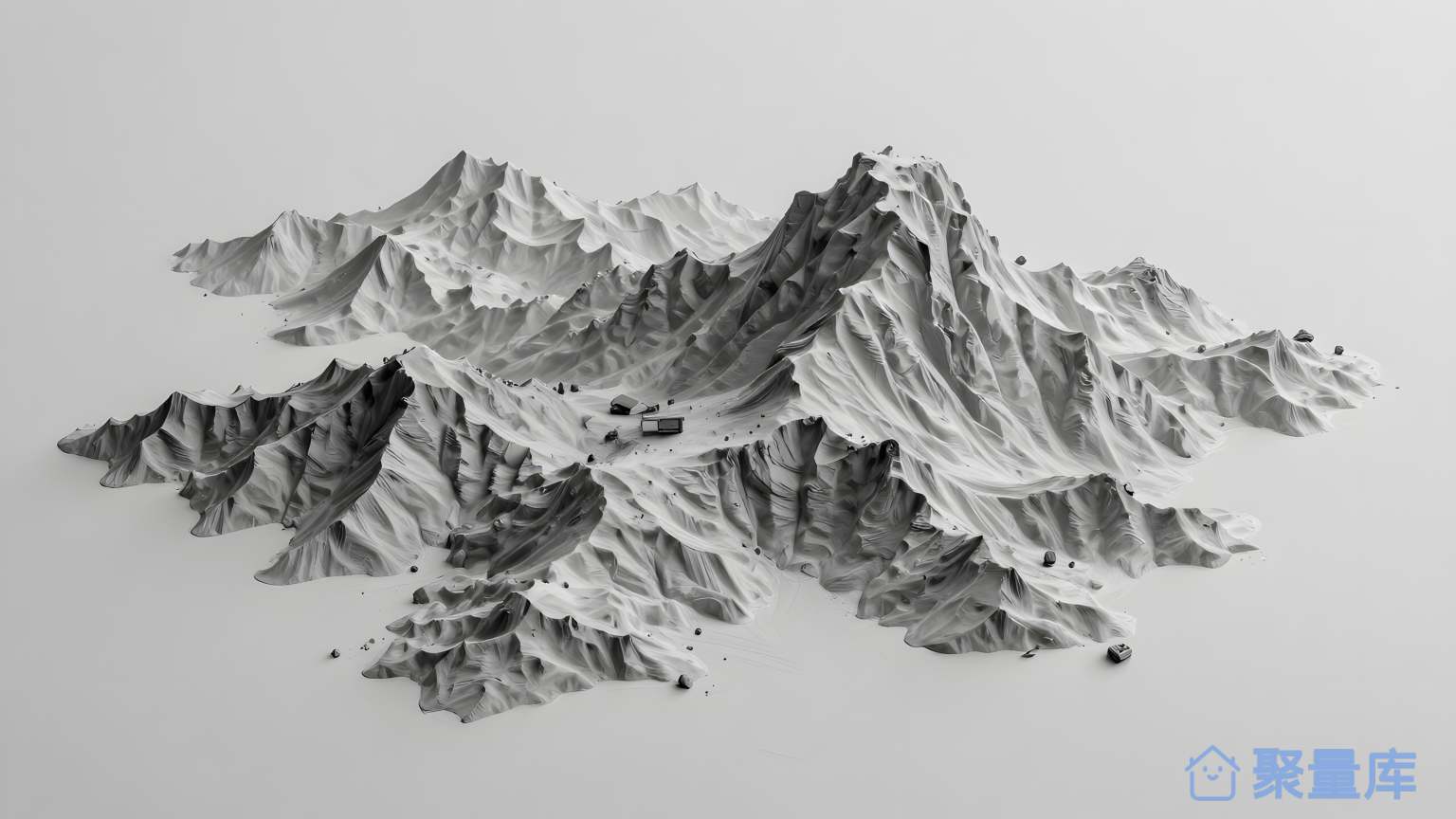 山脉地形图