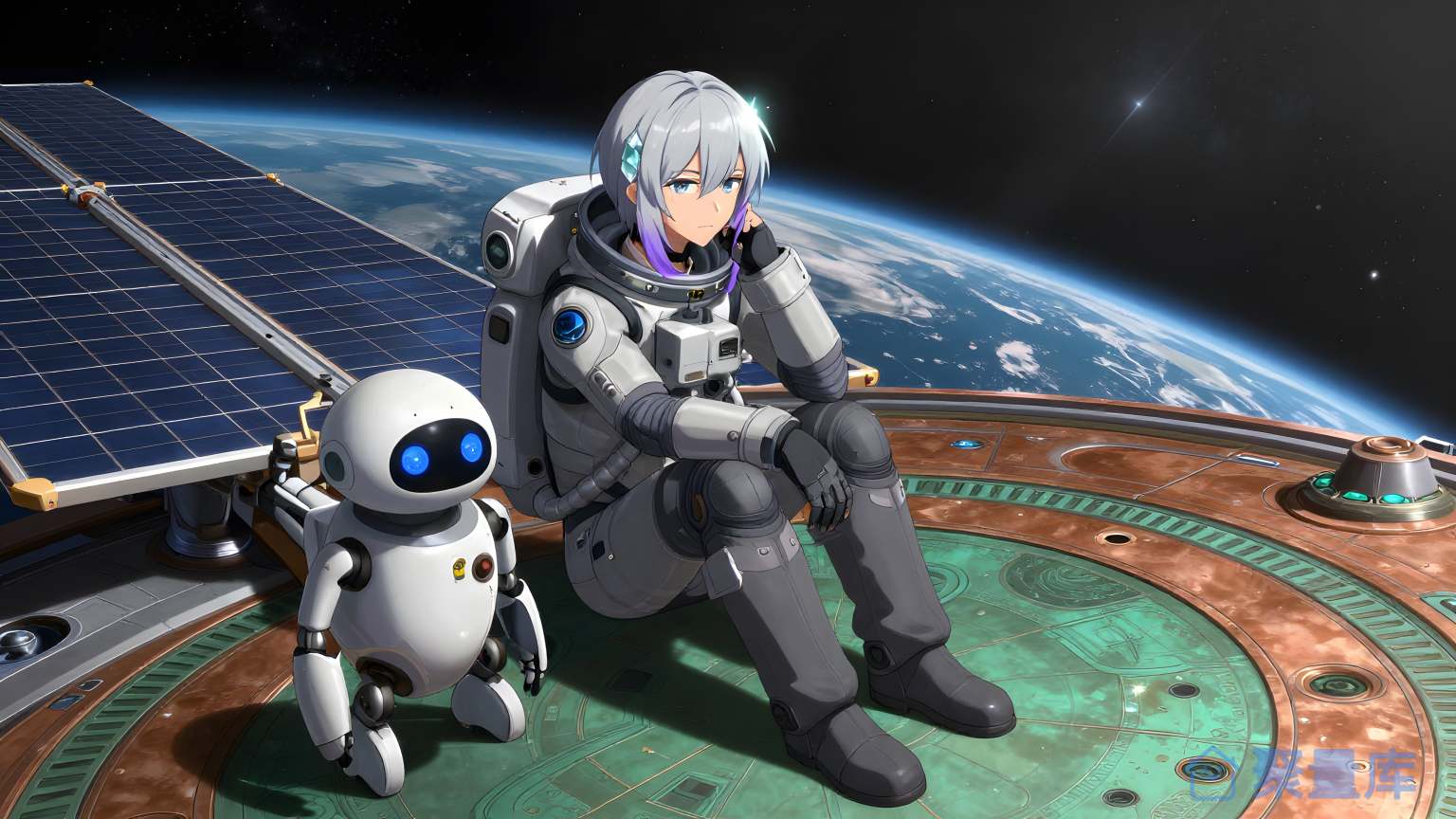 科幻小组在太空中