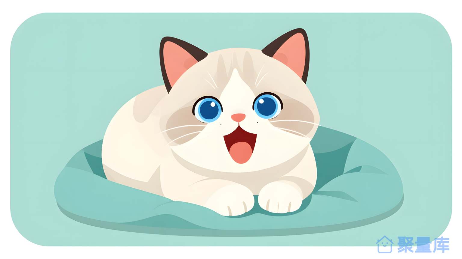 猫在床上 猫 床 家庭