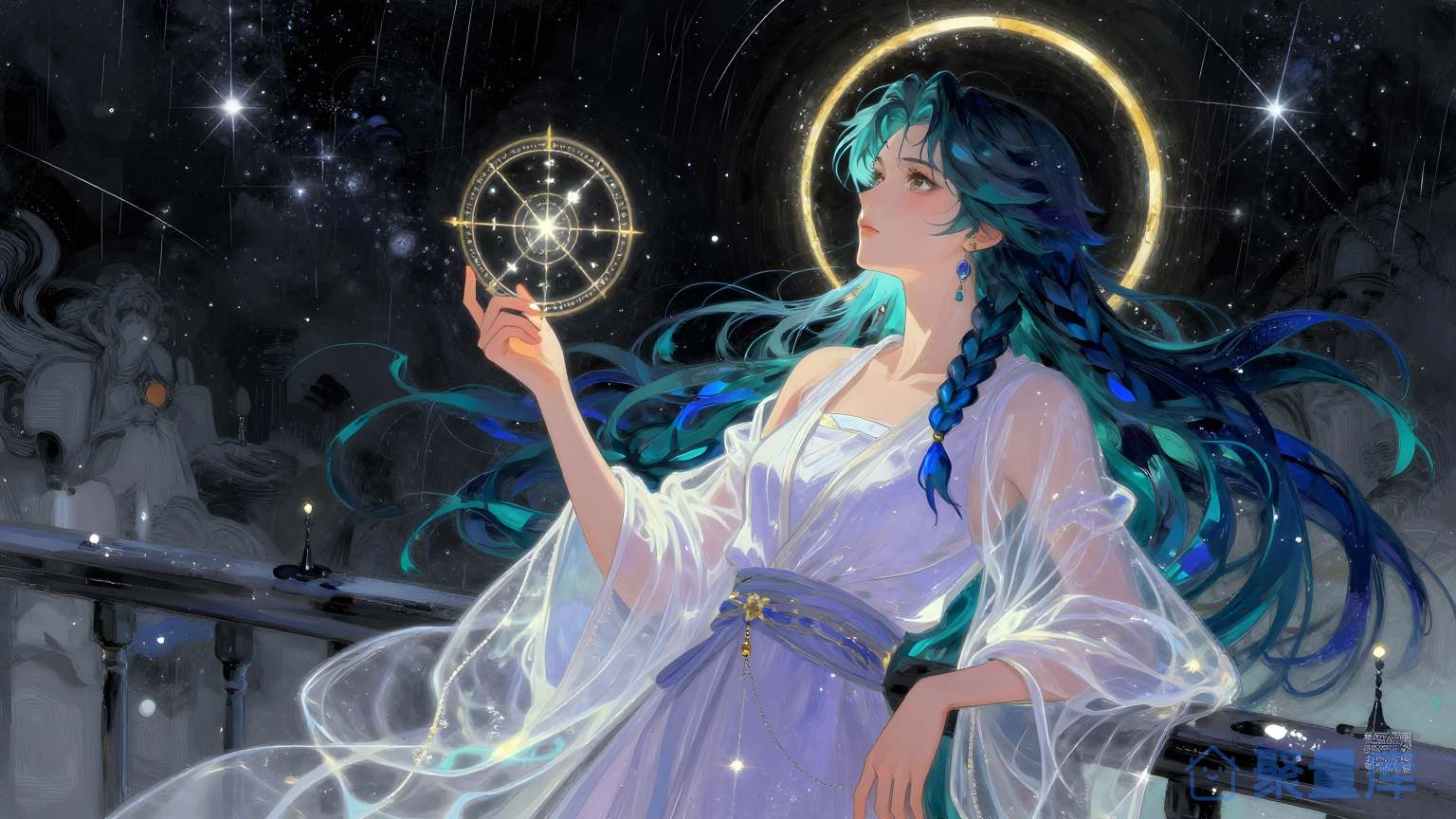 星空下的女神
