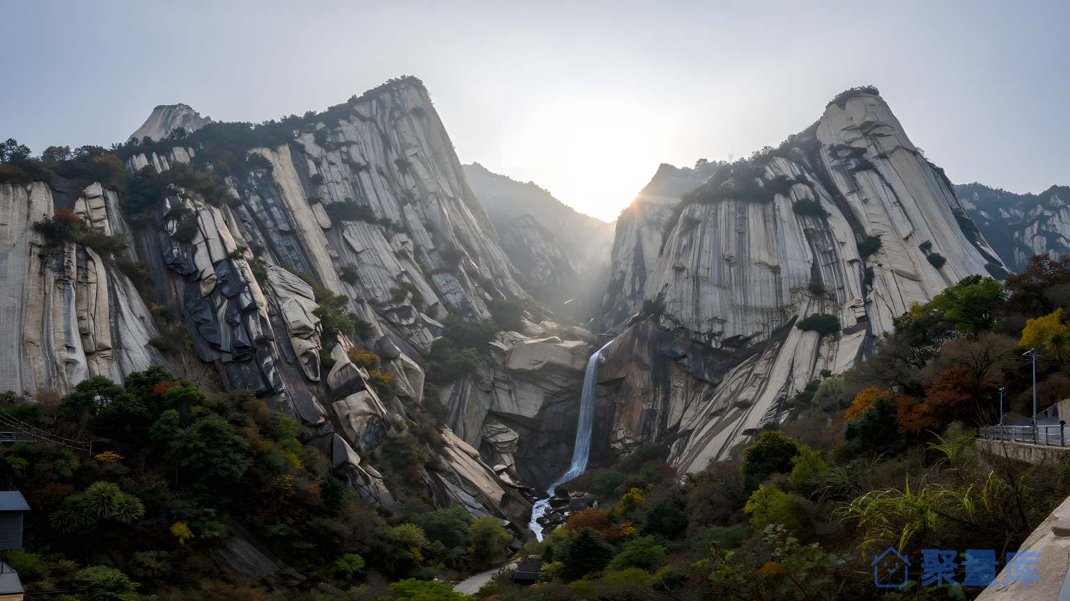 山谷景观 自然风光 旅游景点 壮观景色