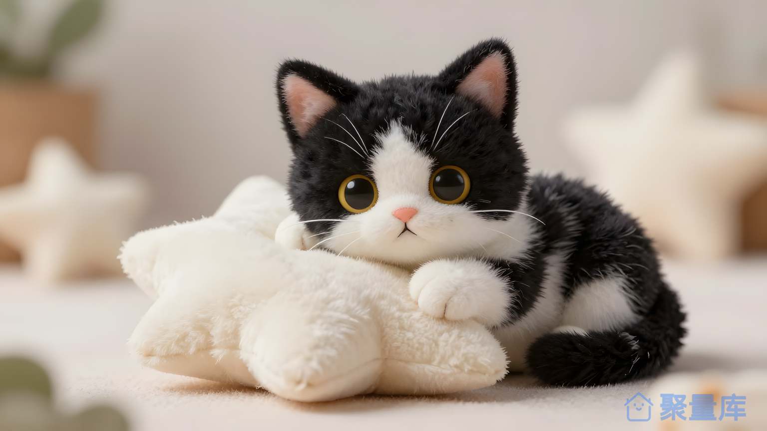 猫娃在沙发上 猫