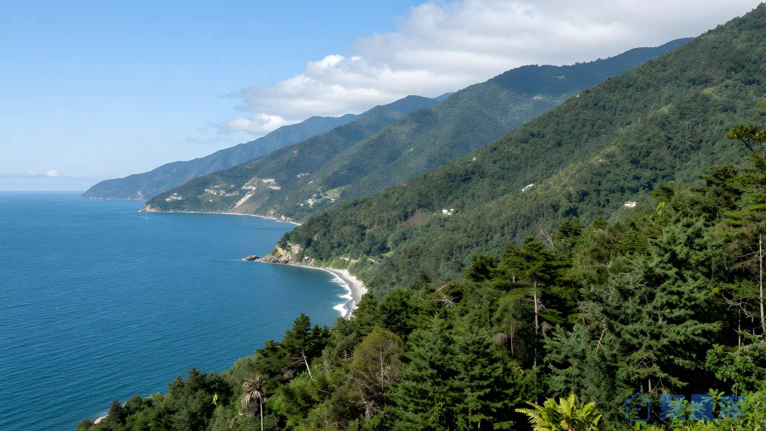 美丽的海洋山景