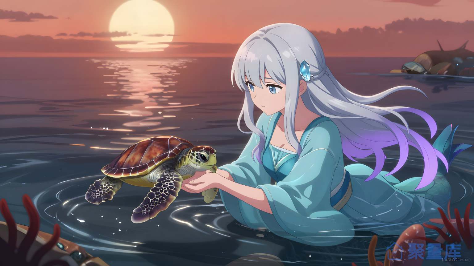 海洋之旅 女性 海龟