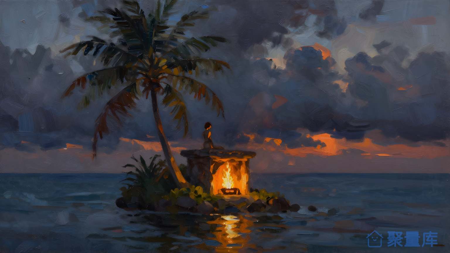 海边小岛 海边