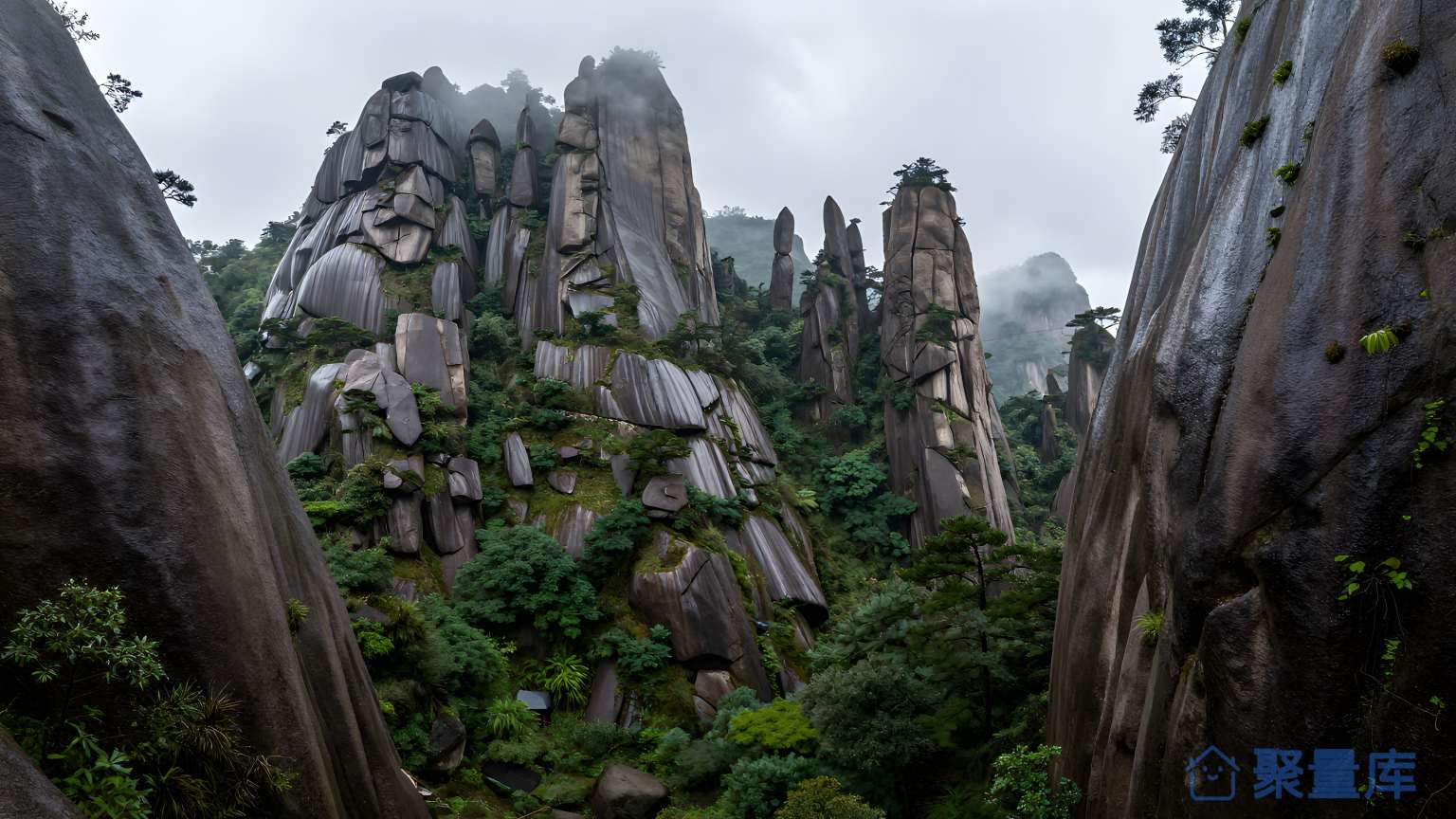 山间瀑布景观 瀑布