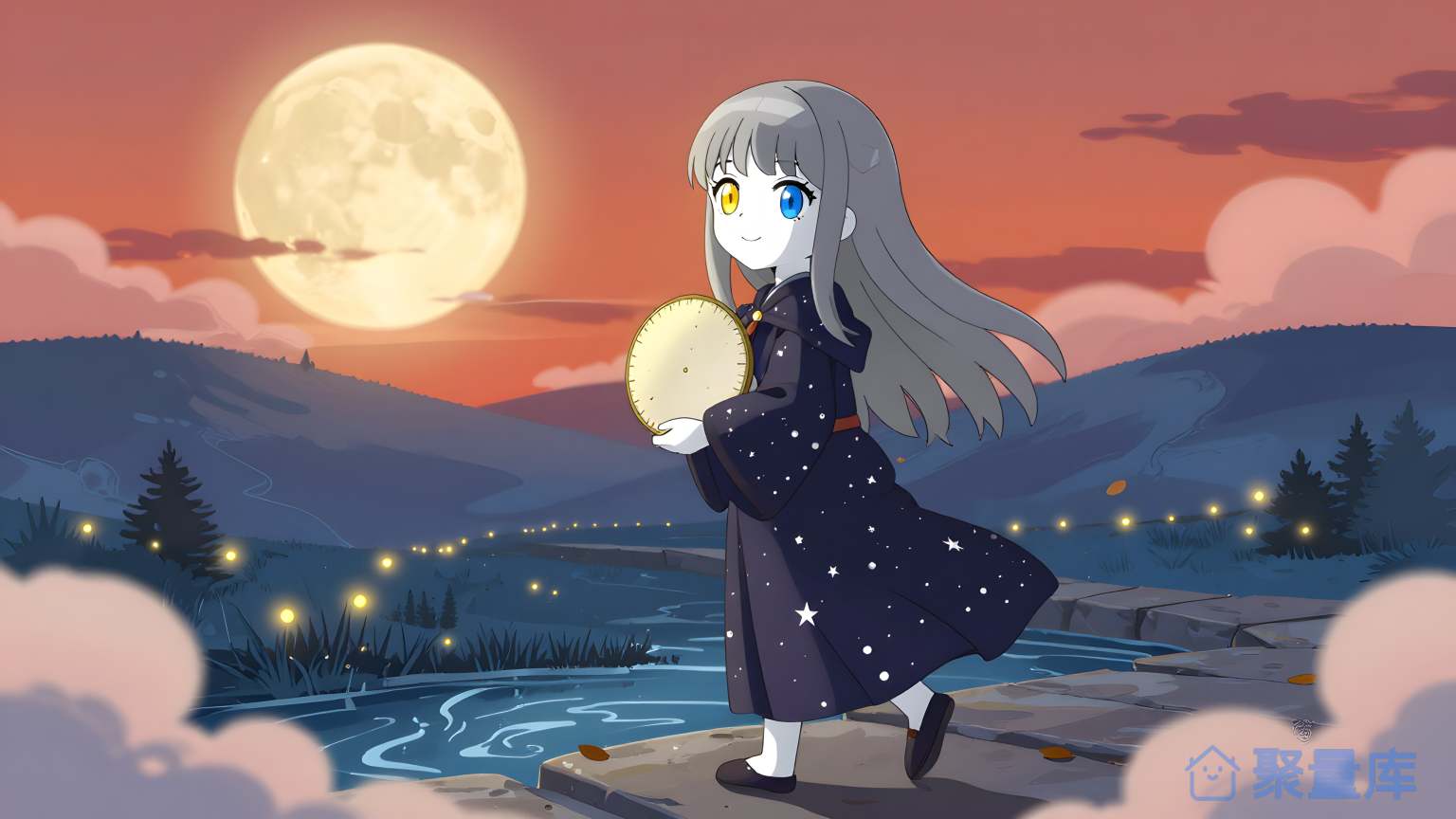 星空下的女孩 妹子