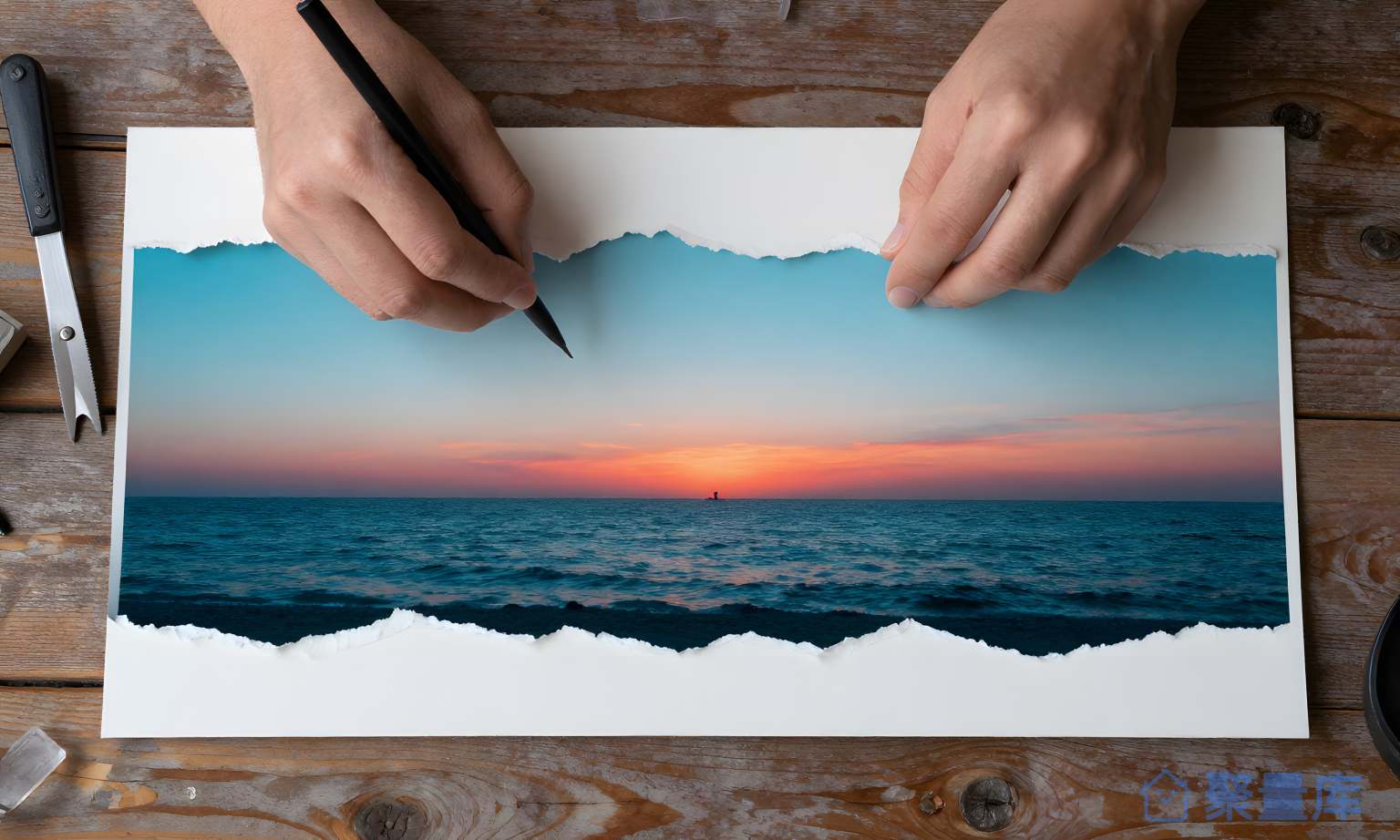 海洋之美 海洋 美丽 绘画