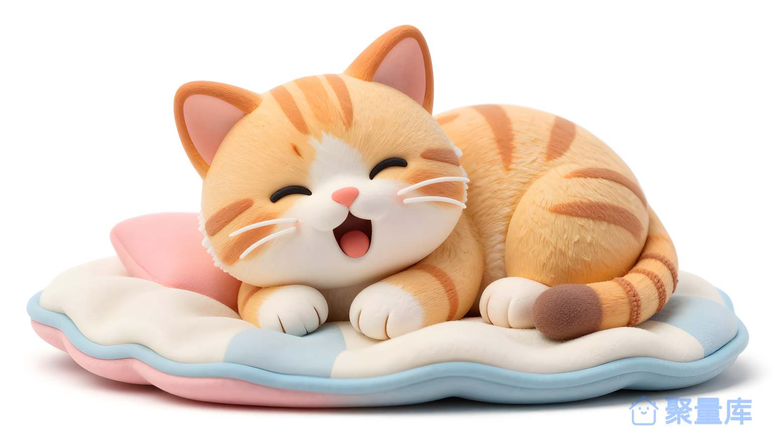 猫娃在床上