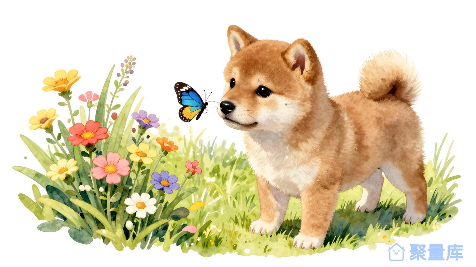 狗在草地上飞蛇